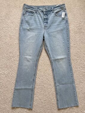 NWT Old Navy Extra High-Rise Kicker Boot-Cut Jeans 16 Button Fly